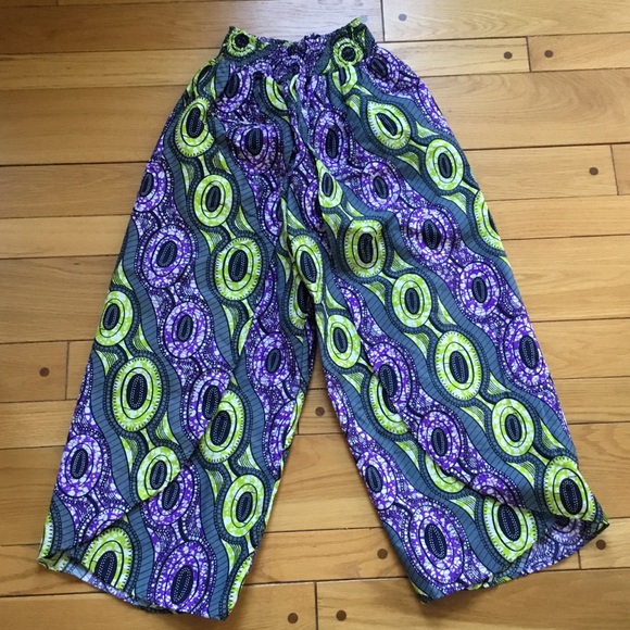 Vintage Bohemian Balloon Retro Mod Wrap Pants - Picture 2 of 8